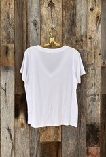 Z Supply Z Supply Girlfriend V-Neck Tee ZT233704 White