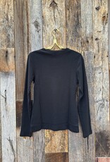 Lilla P Lilla P Long Sleeve Crew Black PA1182-BLA