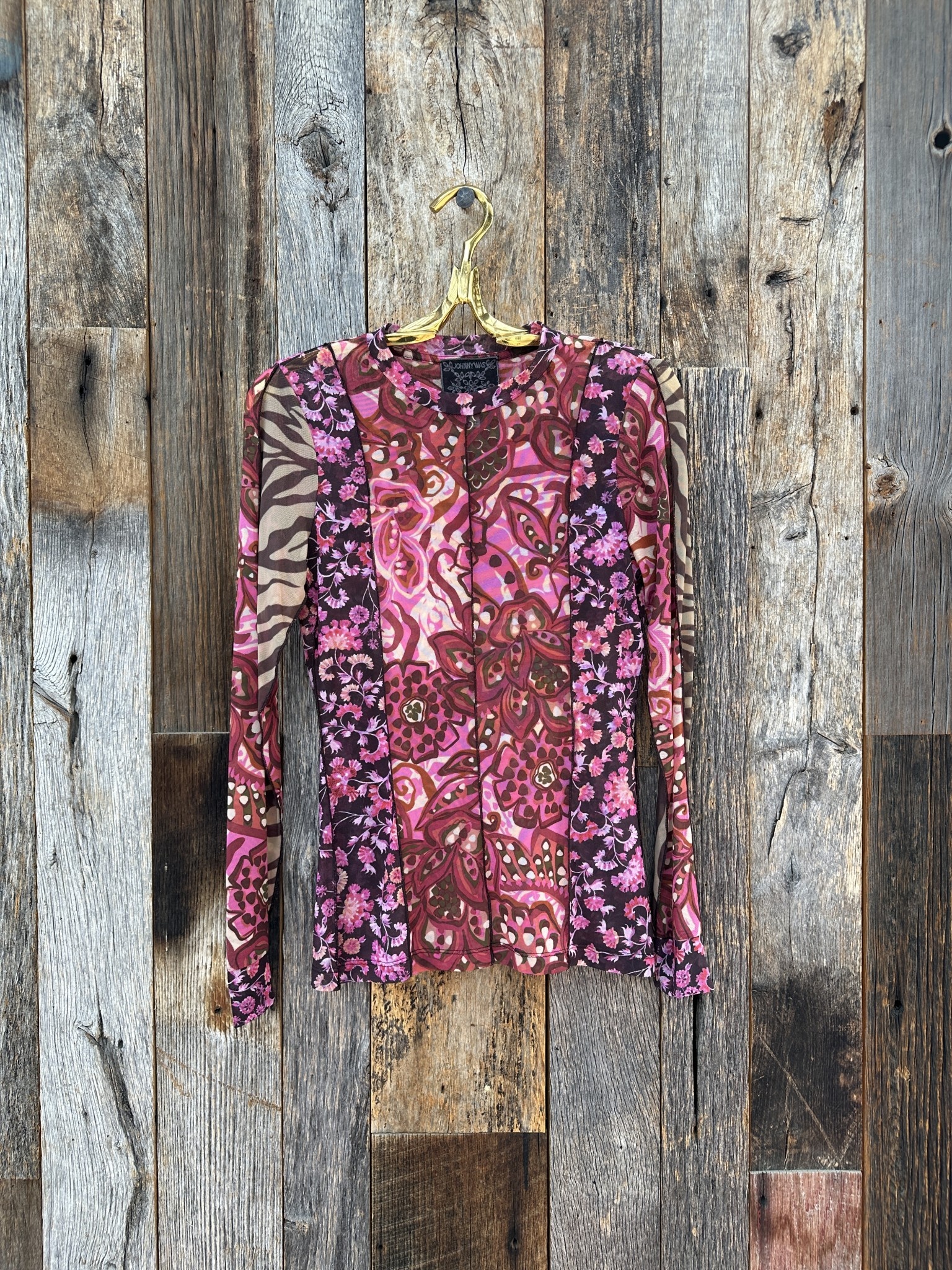 Johnny Was Johnny Was Agatha Mesh Tee Island Farm