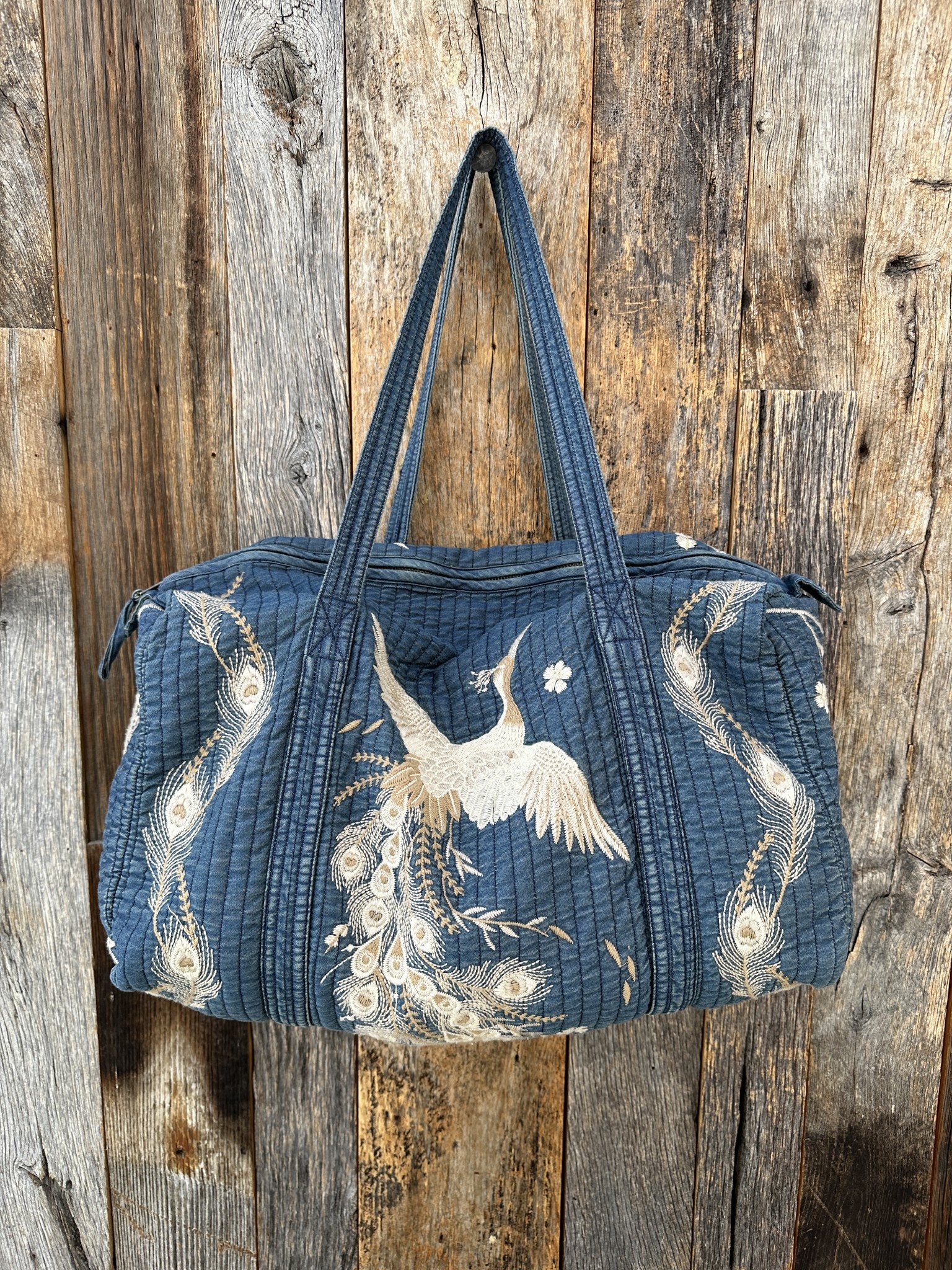 Johnny Was Johnny Was Duffle Bag Denim Blue Island Farm