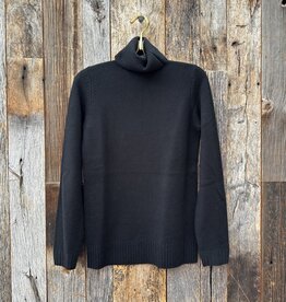Oats Cashmere Oats Cashmere Row Turtleneck Sweater Black