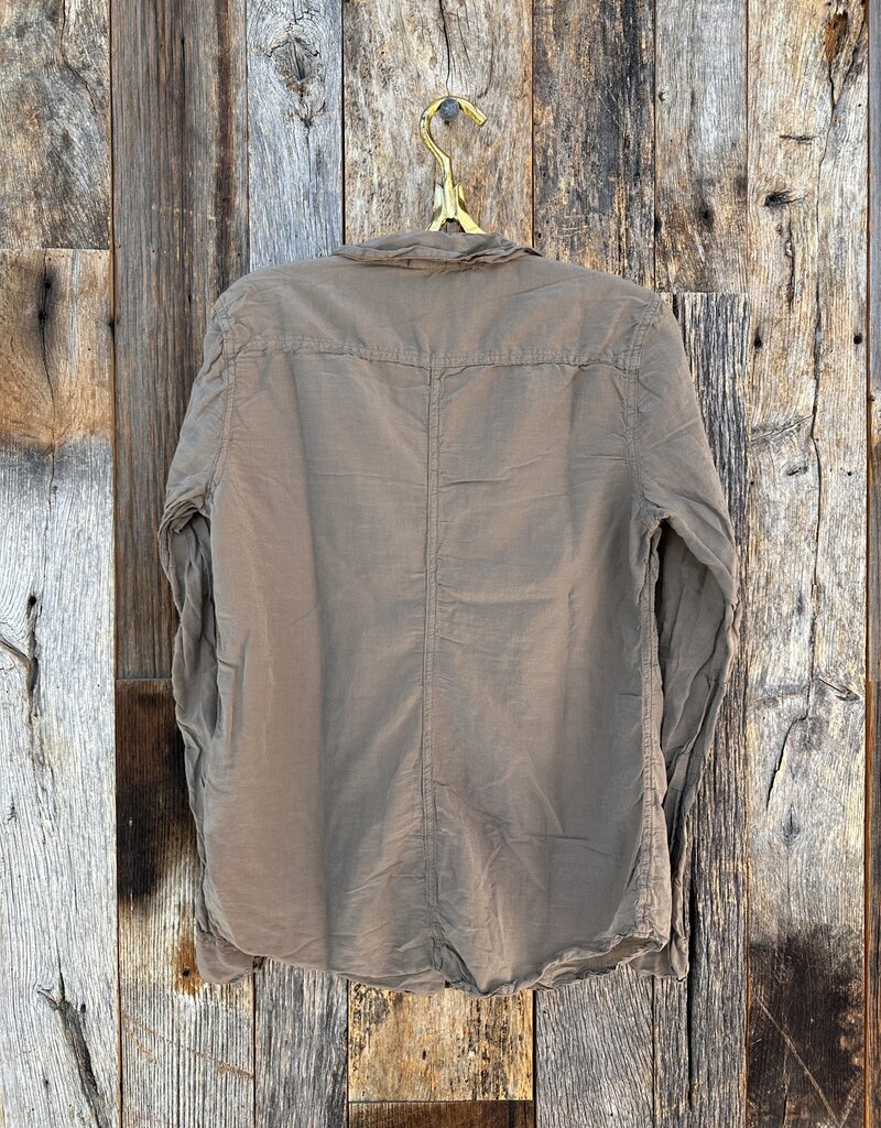 CP Shades CP Shades Sloane Cotton-Silk Shirt Chocolate 1042-703