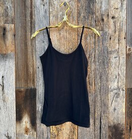 American Vintage American Vintage Gamipy Round Collar Thin Straps Tank Noir GAMI01AH23