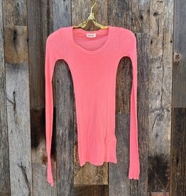 American Vintage American Vintage Massachusettes Round Collar L/S Coral MAS04H23