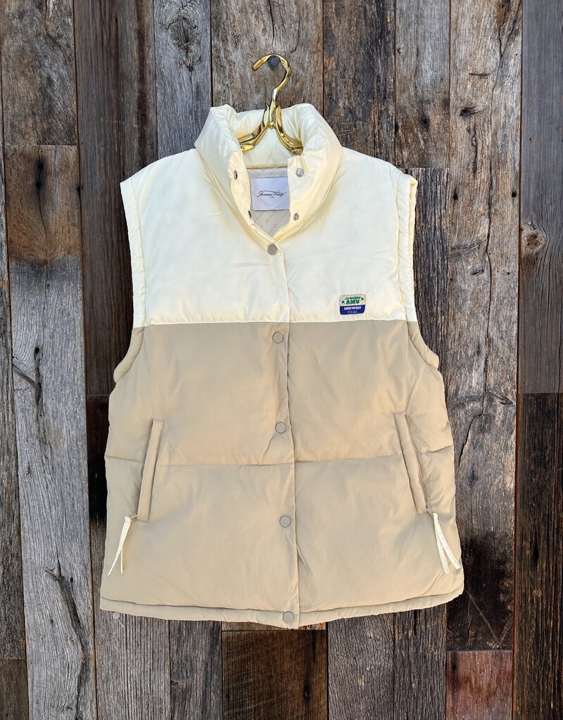 American Vintage American Vintage Zotcity Padded Vest Creme ZOT17AH23