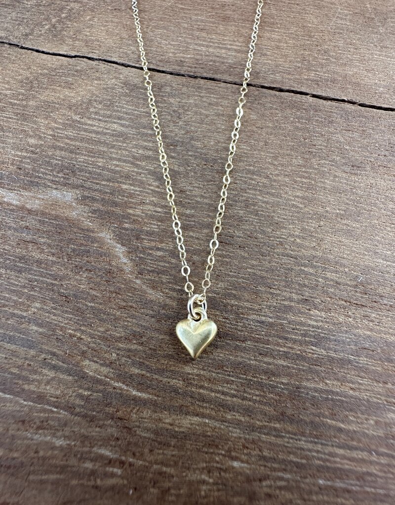 Dogeared Dogeared Baby Heart Necklace Gold Dipped