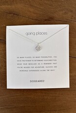 Dogeared Dogeared Compass Disc Necklace Sterling Silver