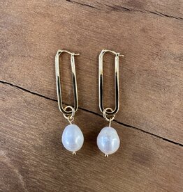 Thatch Thatch Colette Pearl Hoop Earrings