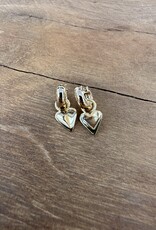 Thatch Thatch Petite Heart Hoop Earrings 14K GP