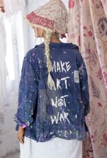 Magnolia Pearl Magnolia Pearl Paint Splatter Crop Tancy Coat Jacket 908