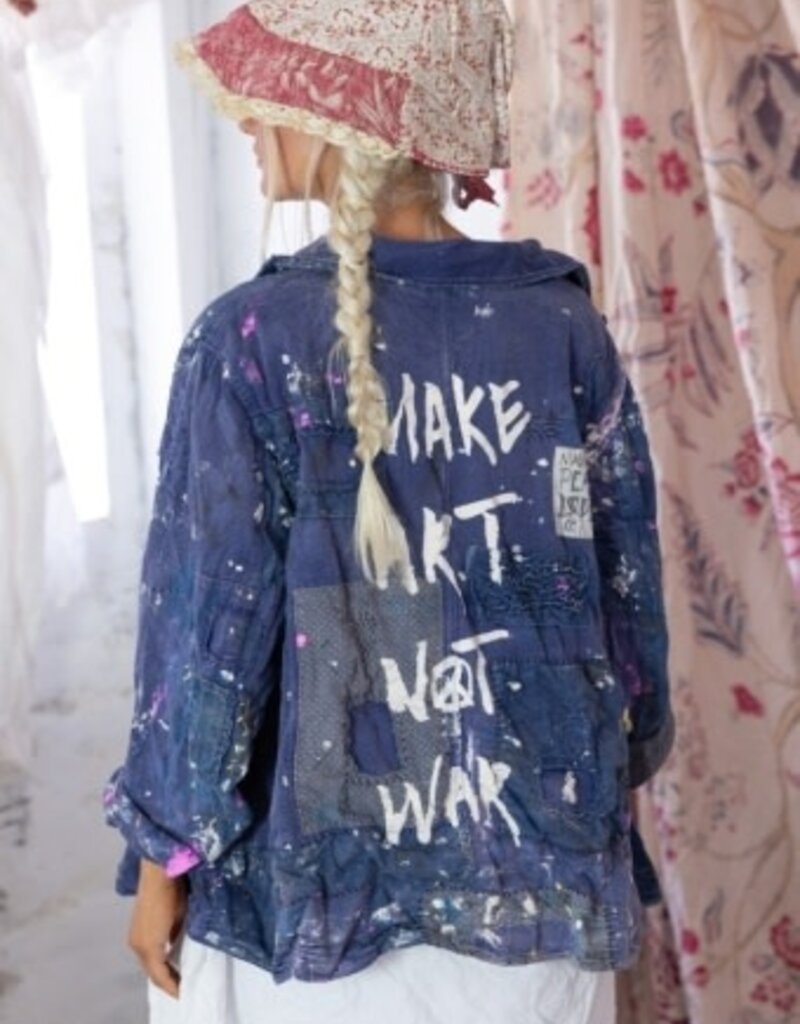 Magnolia Pearl Magnolia Pearl Paint Splatter Crop Tancy Coat Jacket 908