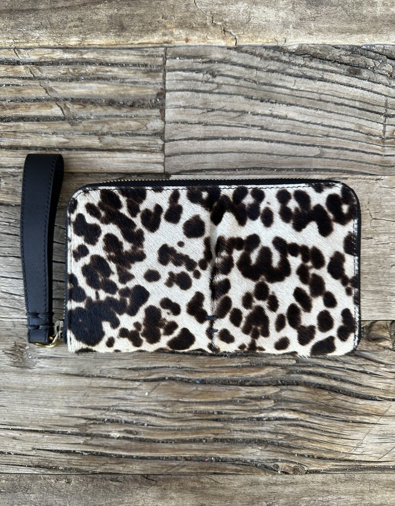 49 Square Miles 49 Square Miles Chit Chat Wallet Haircalf- Snow Leopard