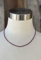 Radiant Malas Starlight Intention Necklace Ruby w/ 3 Pyrite 18"