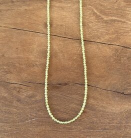 Radiant Malas Tiny Intention Necklace Peridot 16"