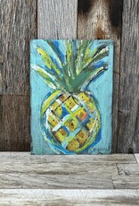 Round Top Vintage Round Top Vintage Painting Lrg Pineapple