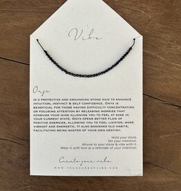 Vibe Necklace Onyx Beaded VIBE.BD.OX