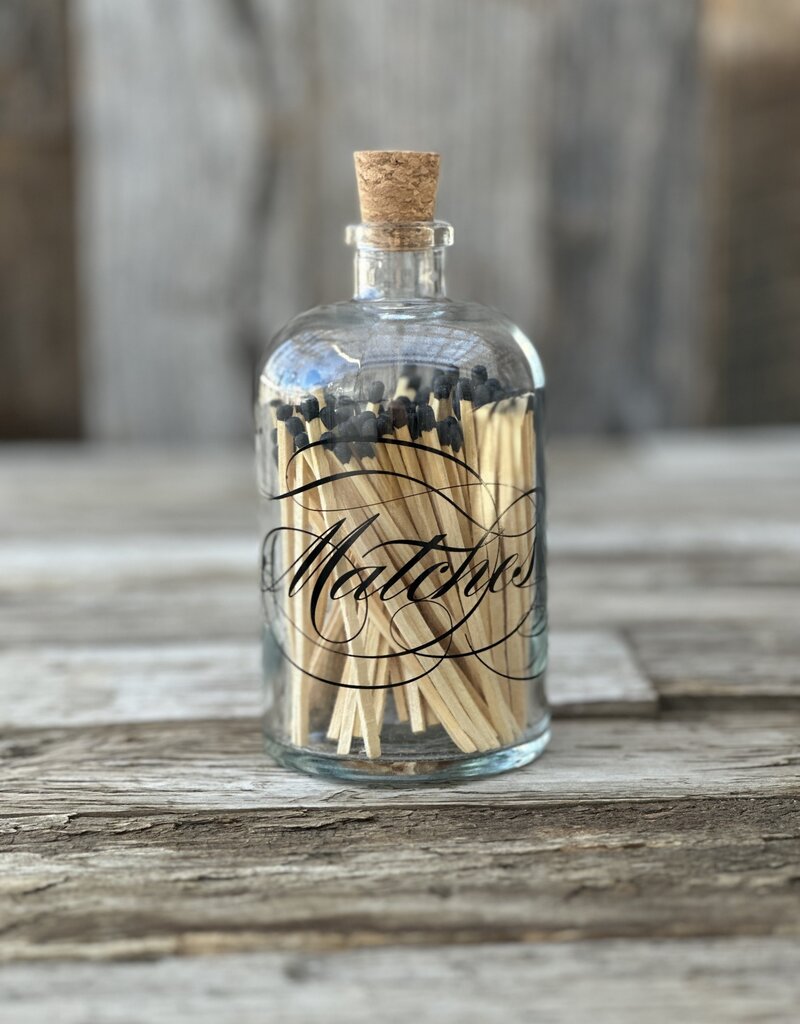 Skeem Design Apothecary Match Bottle Caligraphy Large
