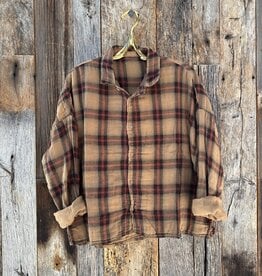 CP Shades CP Shades Ramona Double Cotton Shirt Plaid Bronze 1080S-462