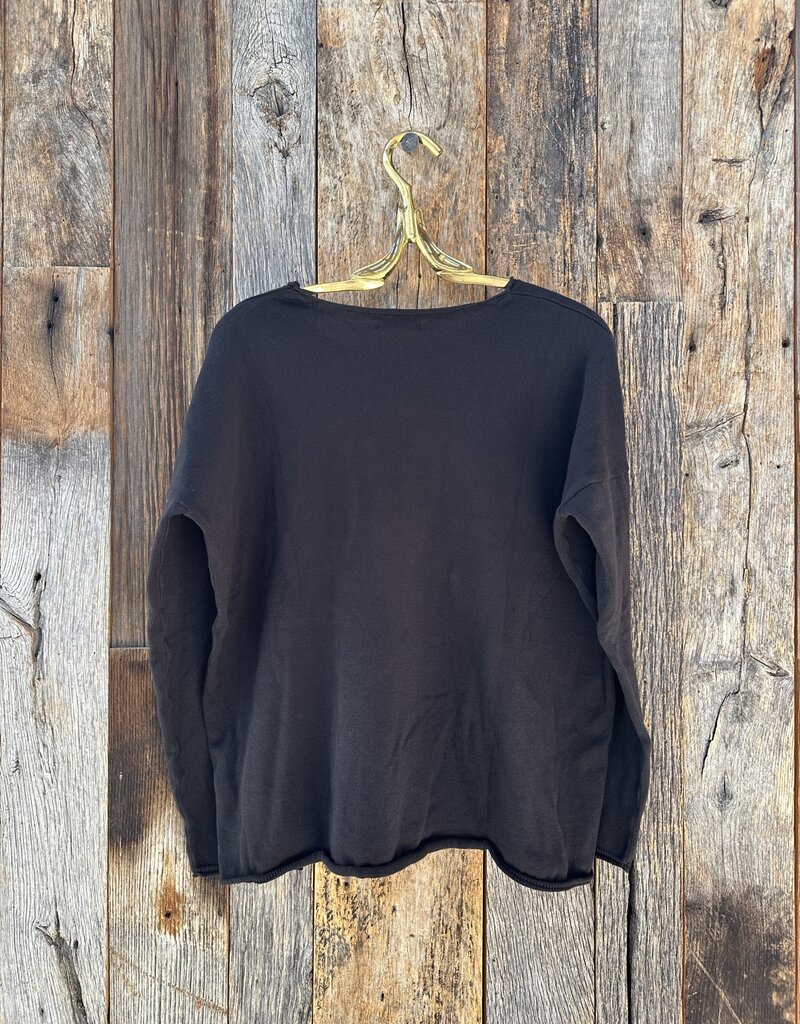 It Is Well Boxy Sweater K3010 Black
