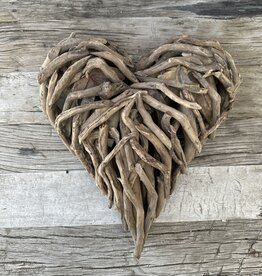 Sugarboo Sugarboo Small Driftwood Heart 16"x16" DW105