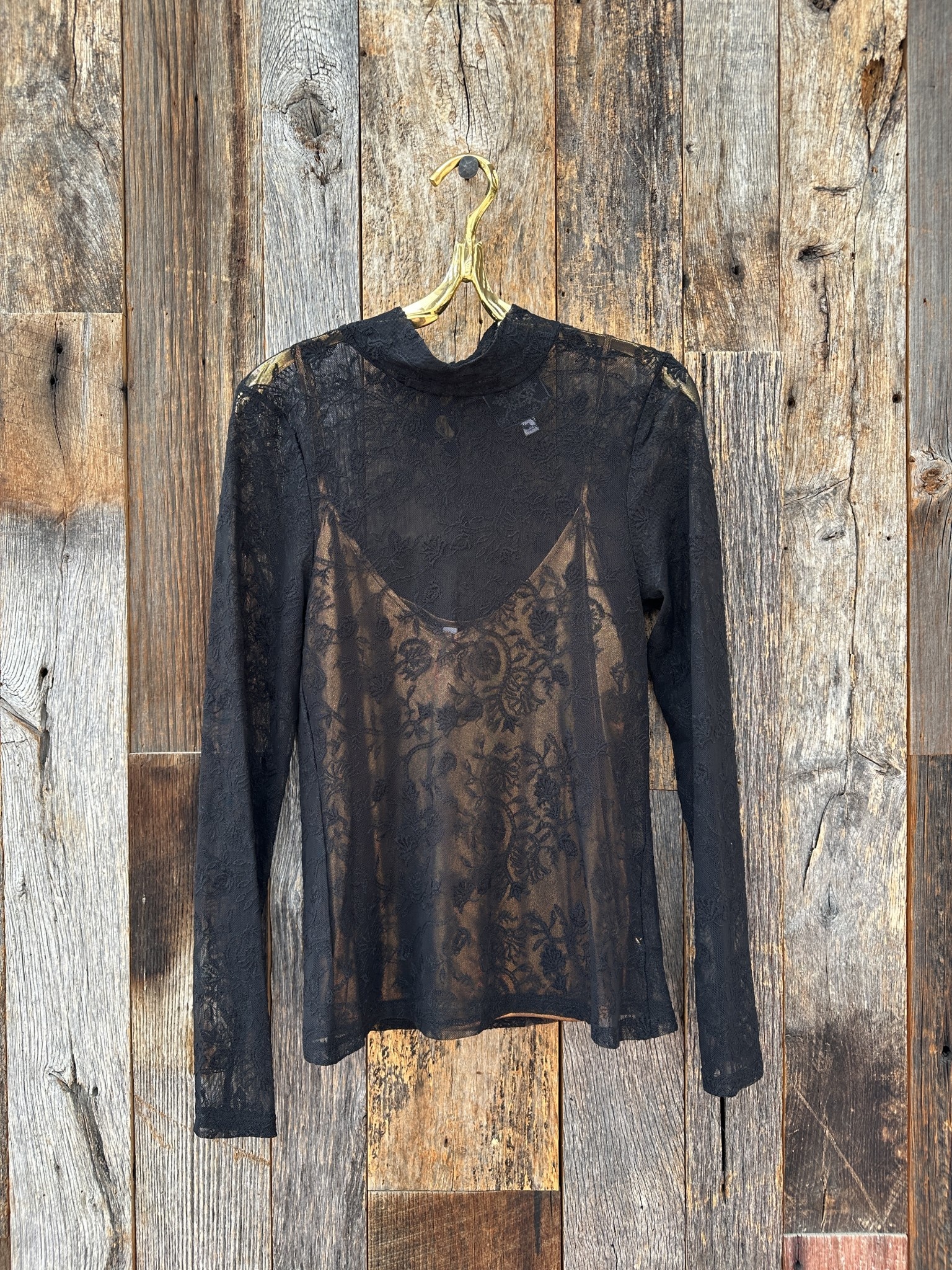 Johnny Was Johnny Was Dina Mesh Tee Black Island Farm