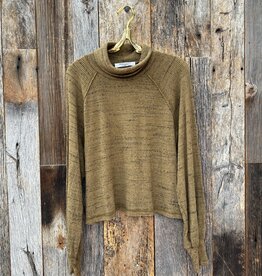 Project Social T Project Social T Marled Rib Turtleneck Military Green