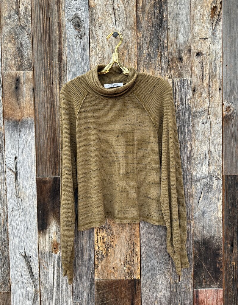 Project Social T Project Social T Marled Rib Turtleneck Military Green
