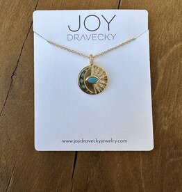 Joy Dravecky Joy Dravecky Venus Moon Necklace Turquoise