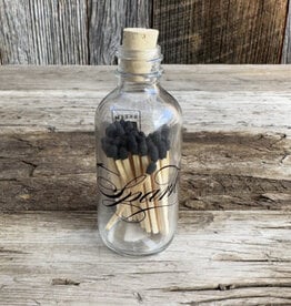 Skeem Design Mini Apothecary Match Bottle Calligraphy