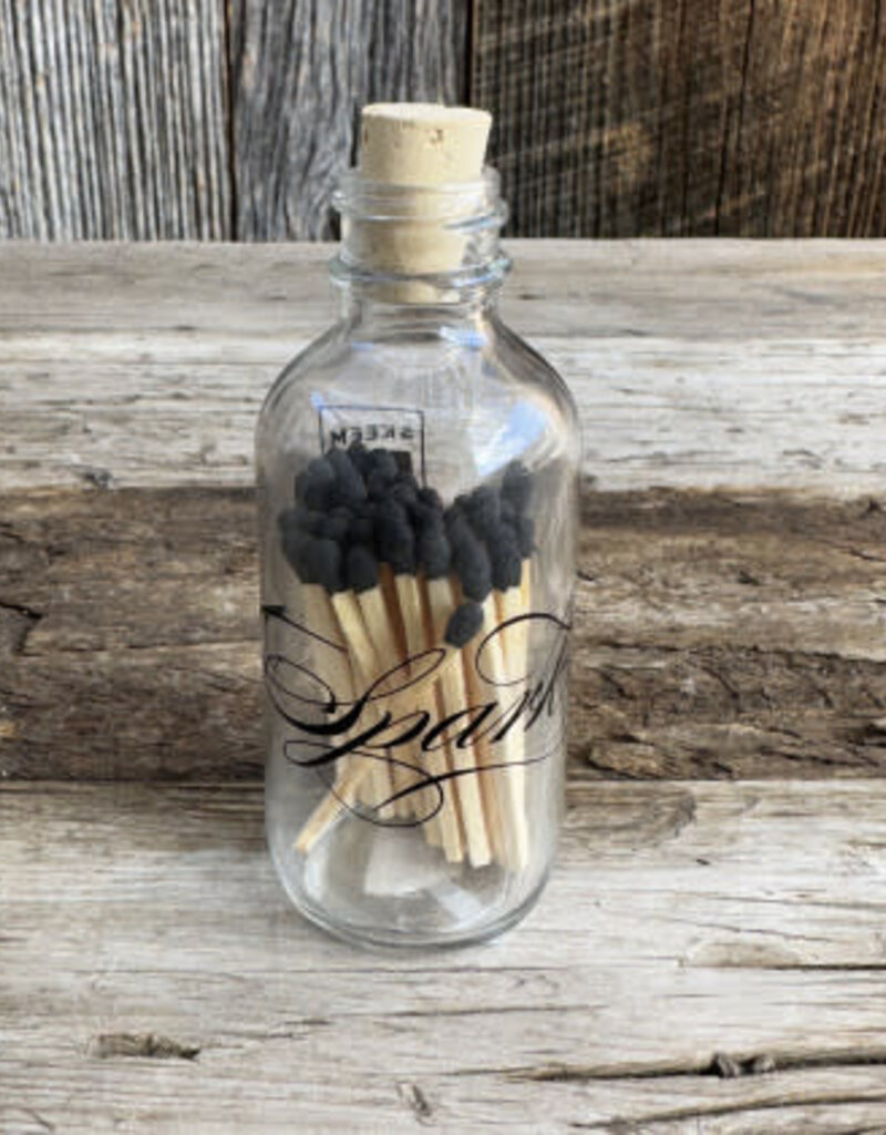 Skeem Design Mini Apothecary Match Bottle Calligraphy