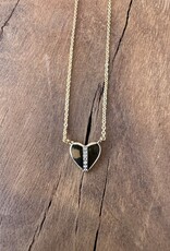 Electric Picks Electric Picks Heart You Necklace Gold