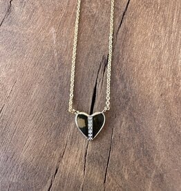 Electric Picks Electric Picks Heart You Necklace Gold