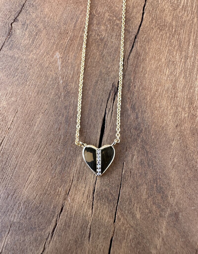 Electric Picks Electric Picks Heart You Necklace Gold