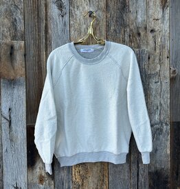 Perfect White Tee Inside Out Sweatshirt Grey