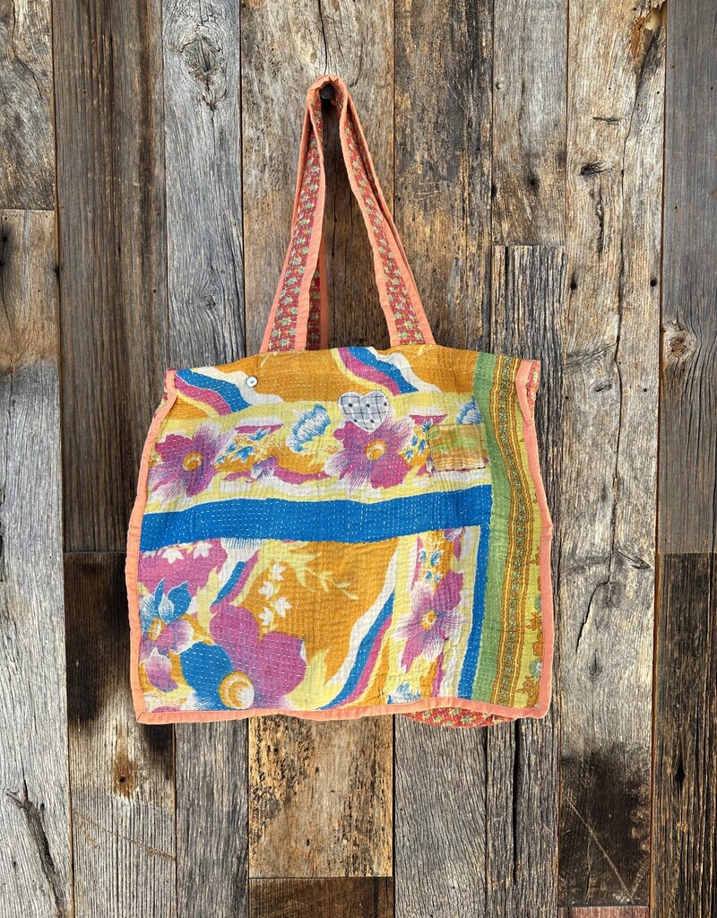 By The Sea Organics By The Sea Organics Kantha Tote  15x15 *9