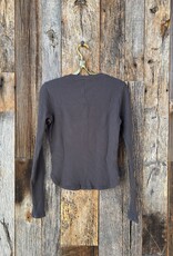 Stateside Stateside Luxe Thermal Henley Top Ash