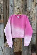 Sundry Cropped Sweatshirt Flamingo Ombre