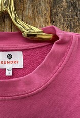 Sundry Cropped Sweatshirt Flamingo Ombre