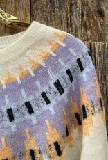 Sundry Fairisle Crew Sweater Cream