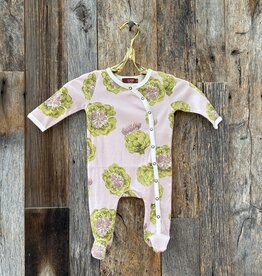 Milkbarn Milkbarn Organic Footed Romper Artichoke 37108