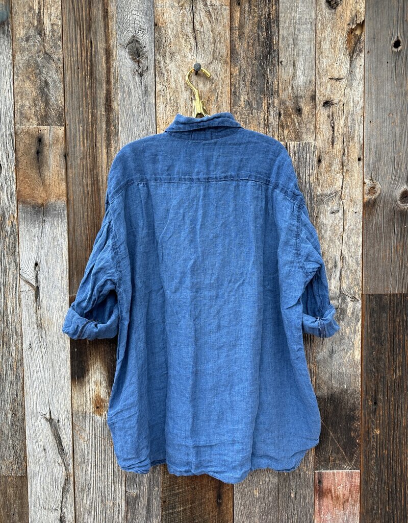 CP Shades CP Shades Jane Linen Twill Tunic 1353-4438 Lt. Indigo