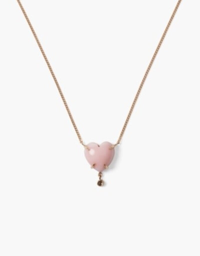 Chan Luu Chan Luu 14k Heart Necklace Pink Opal NGF14-15091