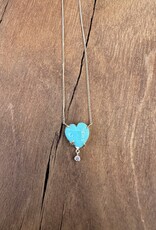 Chan Luu Chan Luu 14k Heart Necklace Turquoise NGF14-15091