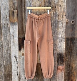 Project Social T Project Social T Raven Raw Edge Cargo Pant Root Beer