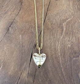 Thatch Thatch Amaya Heart Curb Necklace 14K GP