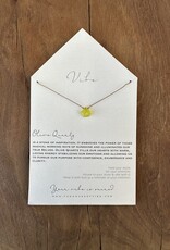 Vibe Olive Quartz Necklace VIBE.SS.PG.OQ