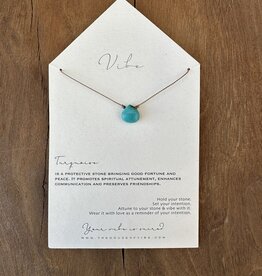 Vibe Turquoise Single Stone Necklace VIBE.SS.TQ