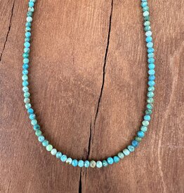 Radiant Malas Tiny Intention Necklace Turquoise 16"