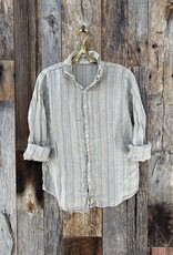 CP Shades CP Shades Romy Stripe Linen Shirt 1012-502 Sand