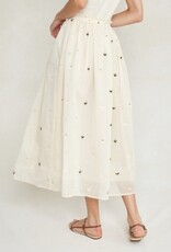 Chan Luu Chan Luu Caroline Ballet Skirt White Floral PC-SK-2212 Antique White